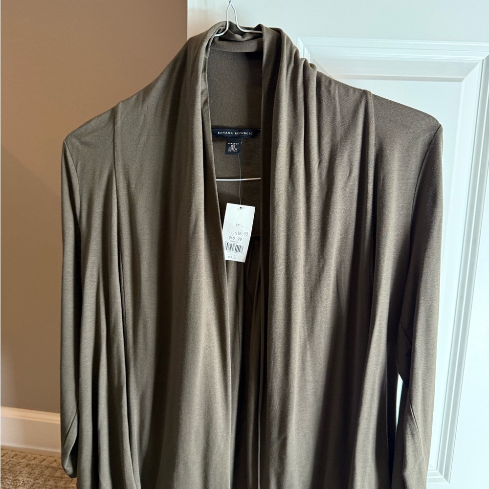 Banana Republic Olive Green Women's Top